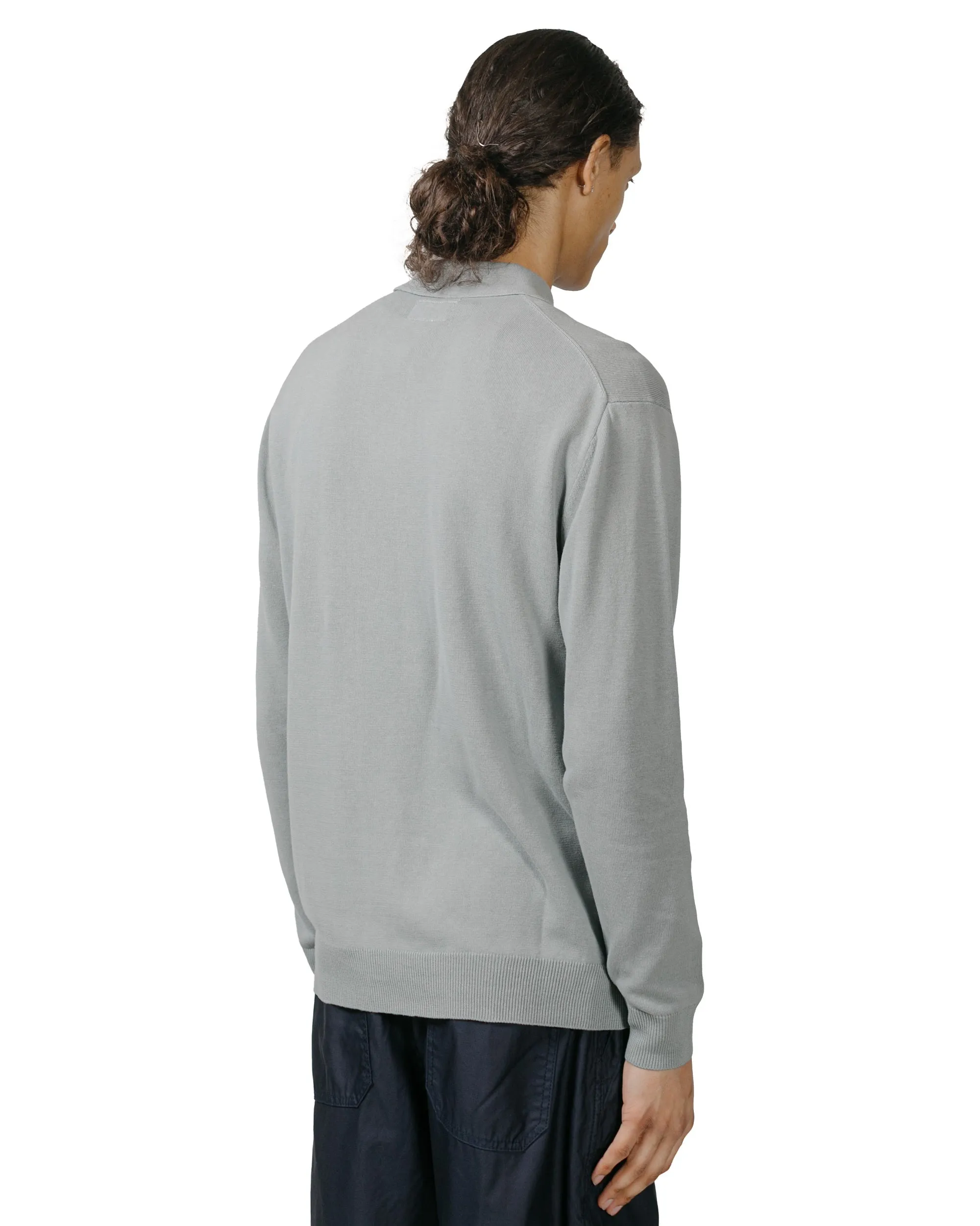 Comfort Hoodie product patchwork creativity Beams Plus Knit Polo 12G Ice Blue