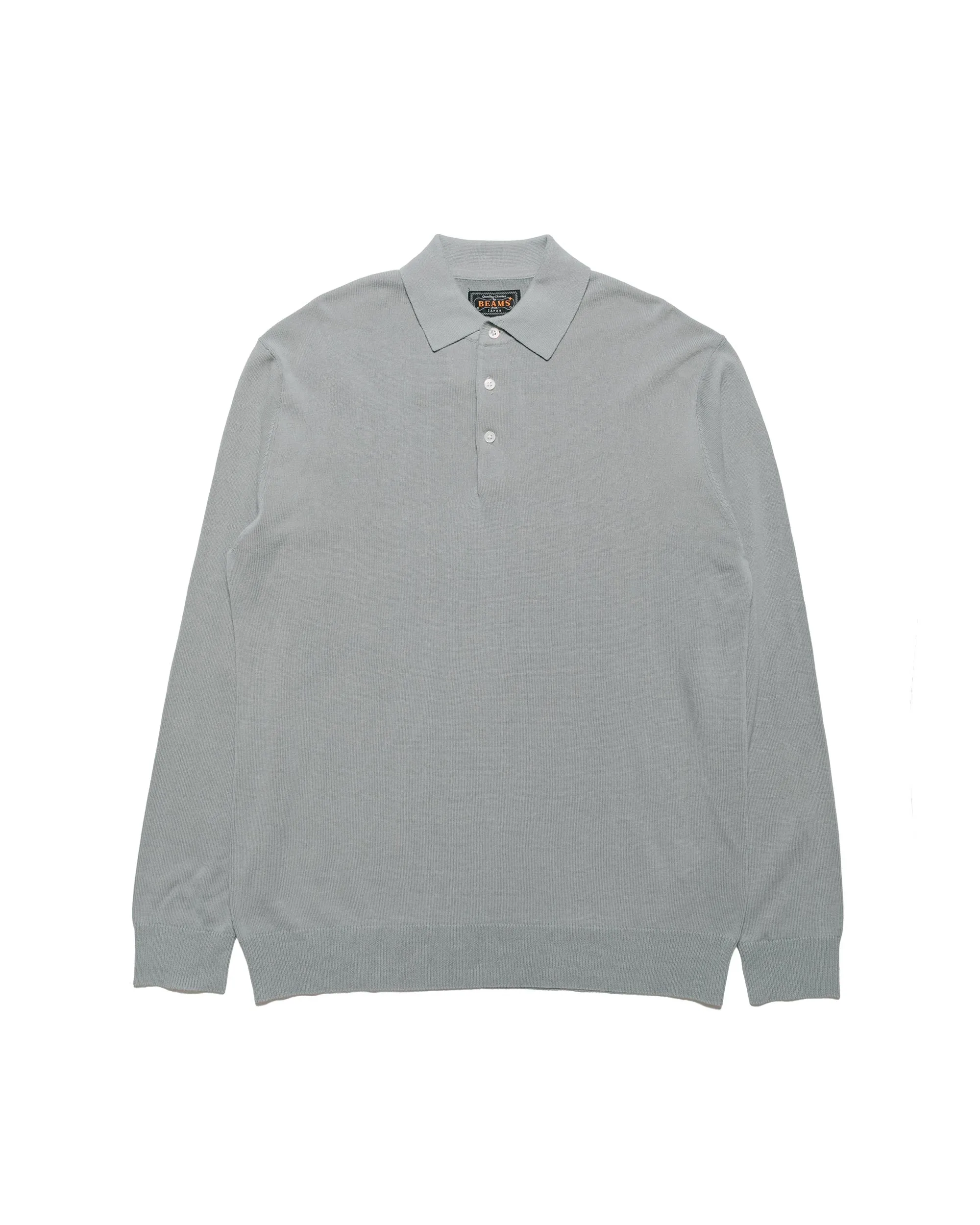 product cycling suitability Beams Plus Knit Polo 12G Ice Blue