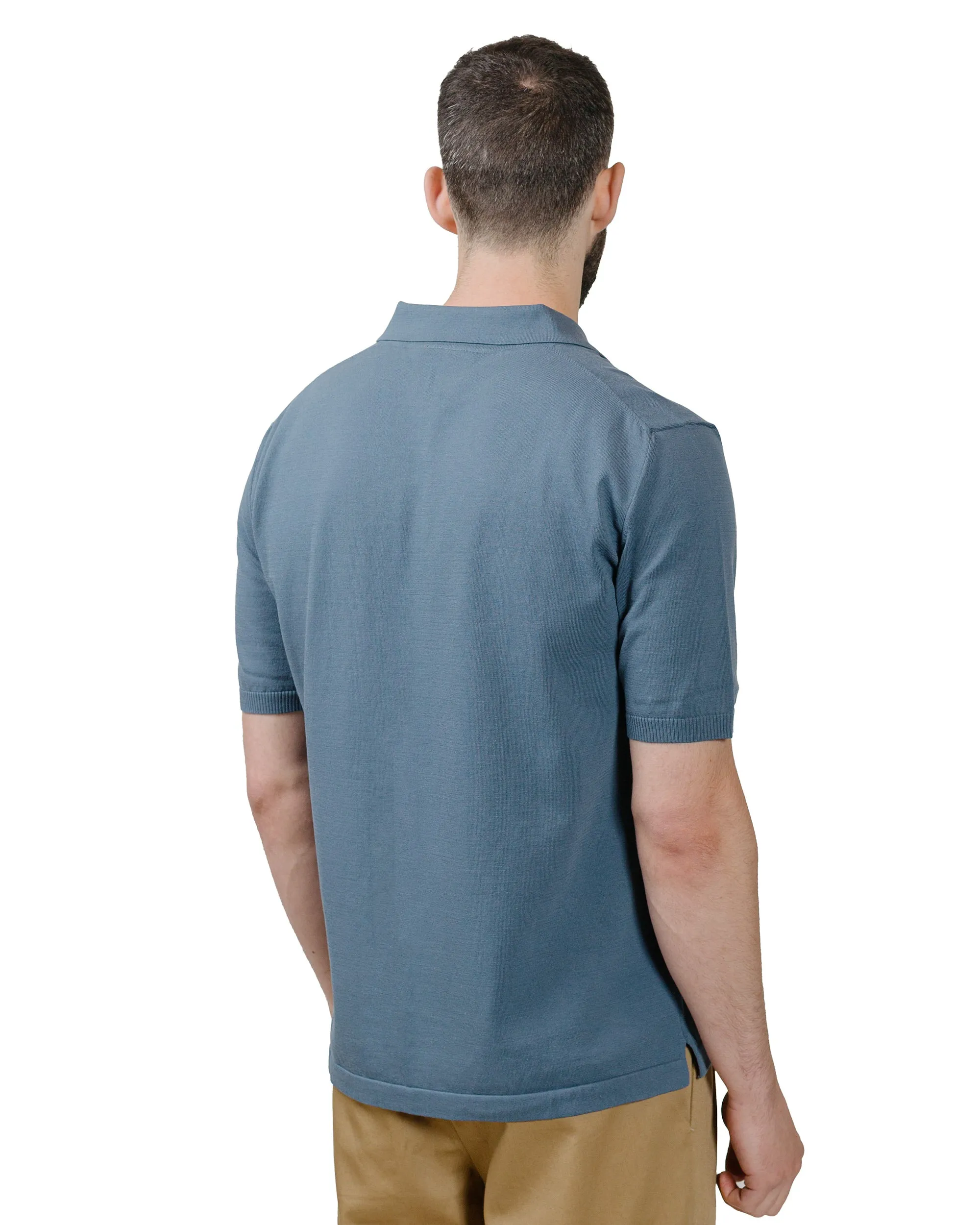 Andersen-Andersen Polo Short Petroleum Luxury
