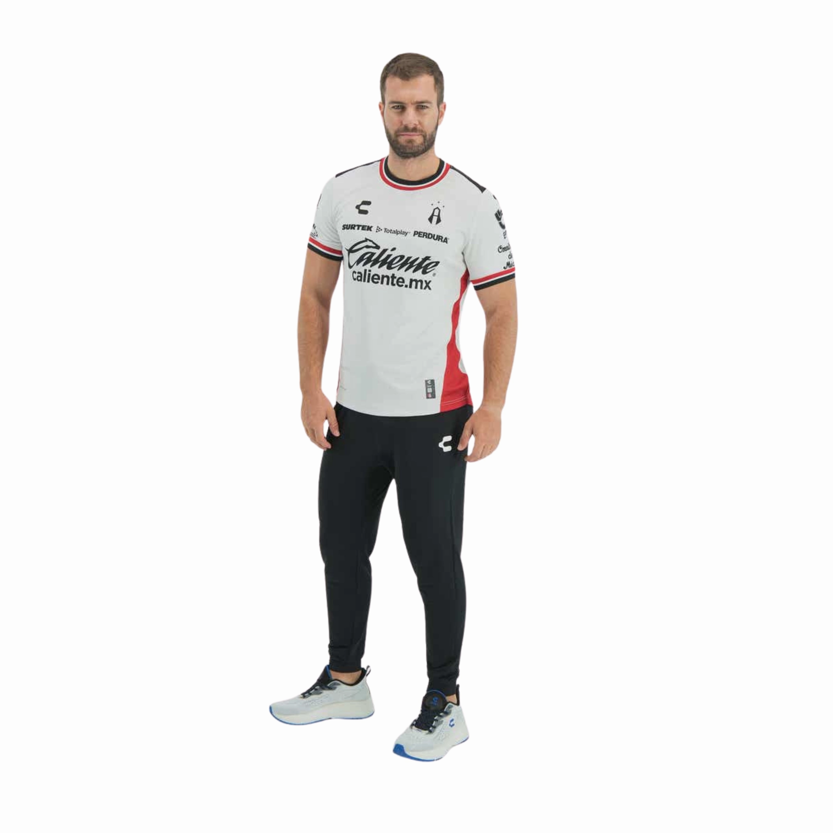 Charly Atlas 25/26 Away Jersey (White) Durable Double Needle Hem Multipanel Construction