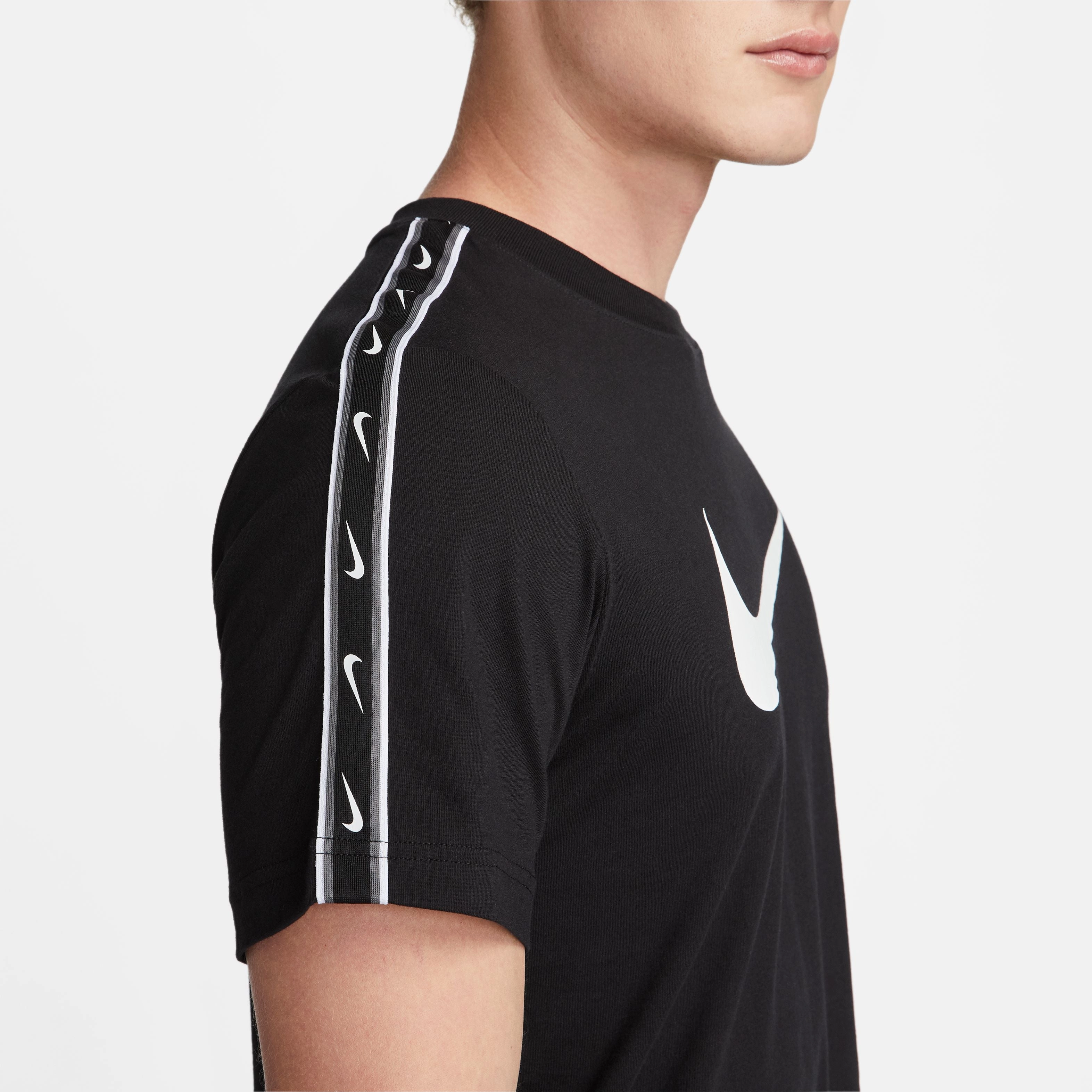 Reinforced Shoulder Stitching Trendy Layering Repeat T-Shirt