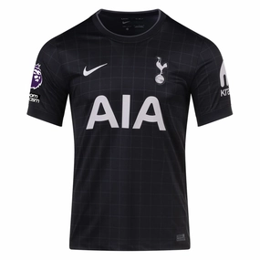 Effortless Comfort Reflective Detailing Nike Men's Tottenham Away Jersey w/ EPL   No Room For Racism Patches 25/26 (Black/Iron)