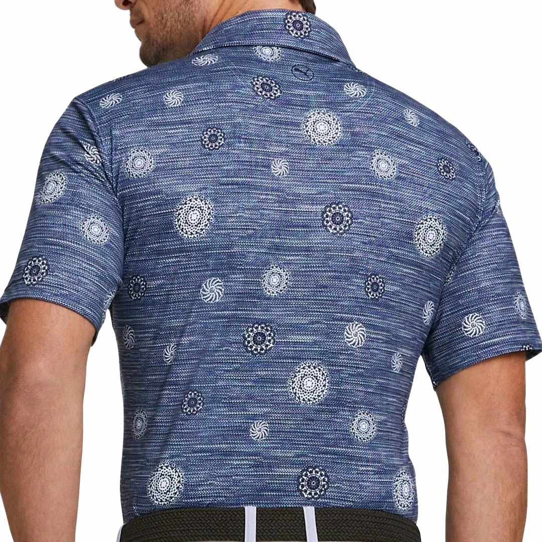 Compact Yarn Durability Sharp Cut Puma - Men's Cloudspun Wheels Polo (537460 02)