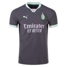 Low Bulk Construction Puma AC Milan Authentic Third Jersey 24/25 (Shadow Gray/Fresh Mint)
