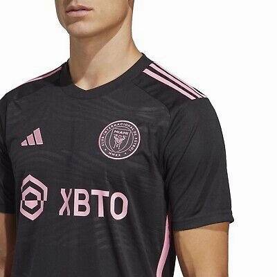 Irregularity Free Edging adidas Men's Inter Miami Away Jersey 23/24 (Black/True Pink)