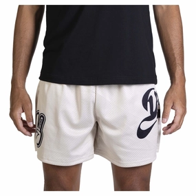 Men's Mesh Cursive Shorts Eco Friendly Dye Process