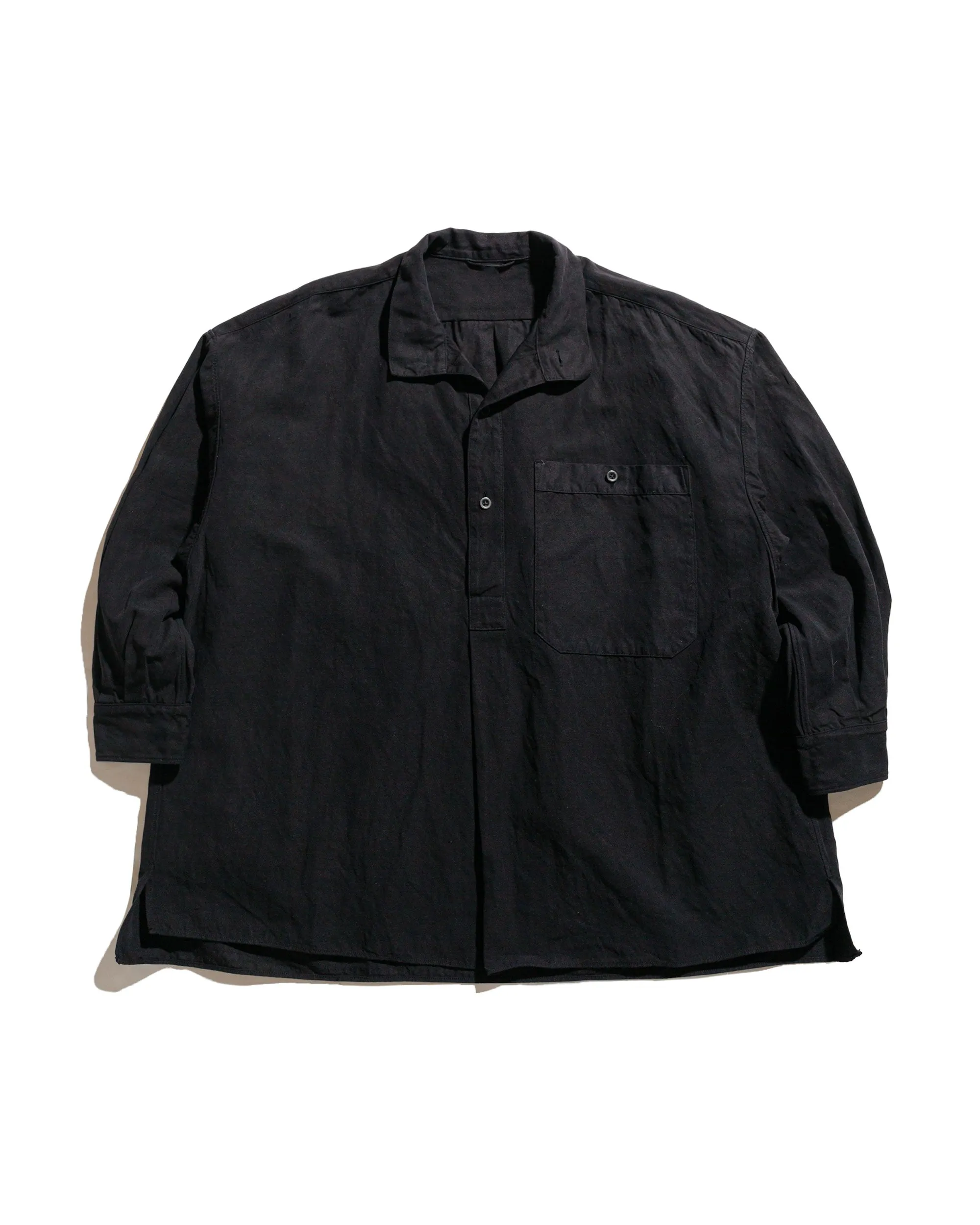 dry cleanable product delivery KAPTAIN SUNSHINE Standcollar Smock Ink Black