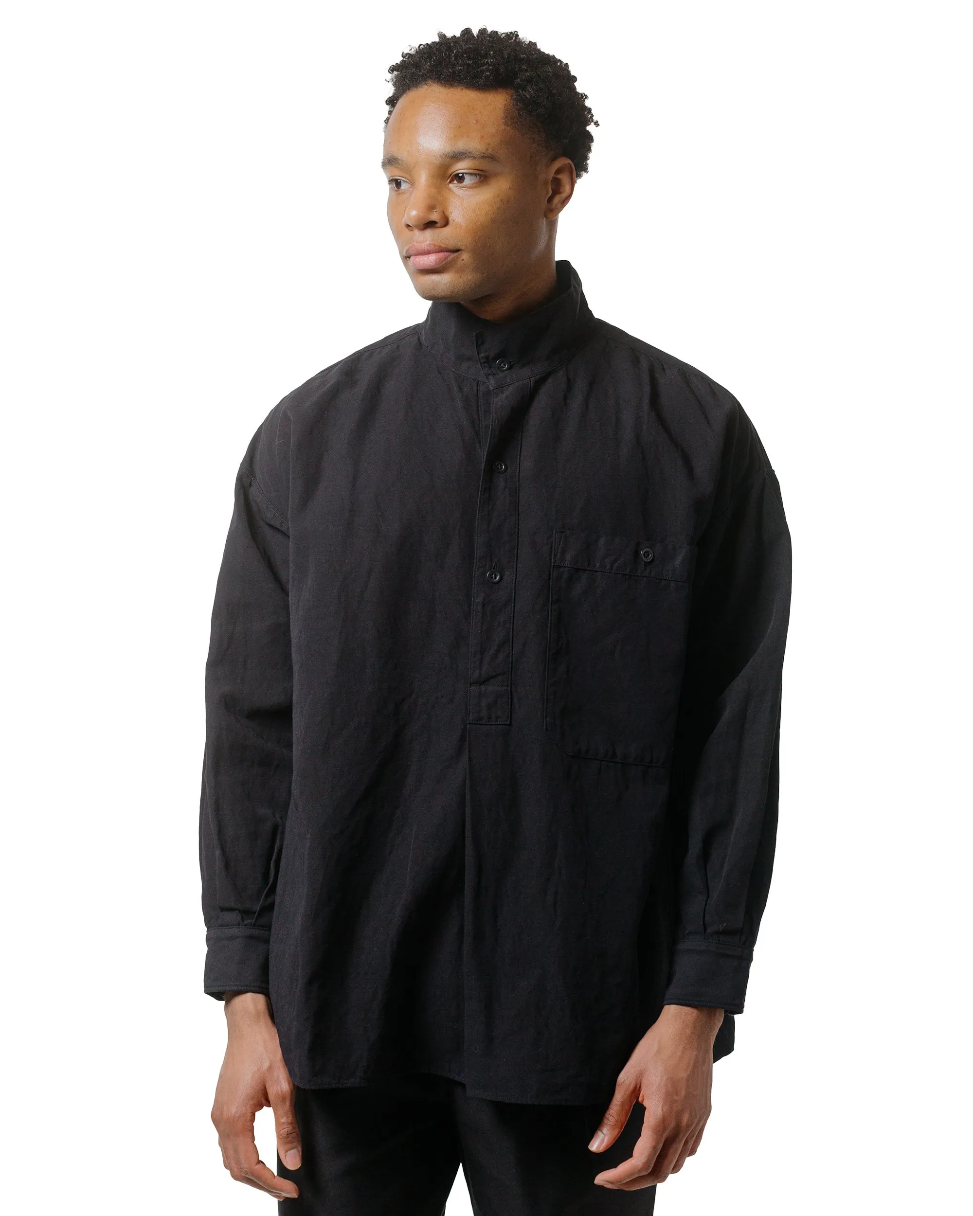 kids' KAPTAIN SUNSHINE Standcollar Smock Ink Black