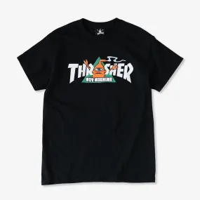 Thrasher x Toy Machine Vortex Tee (Black) Breathable Mesh Panels