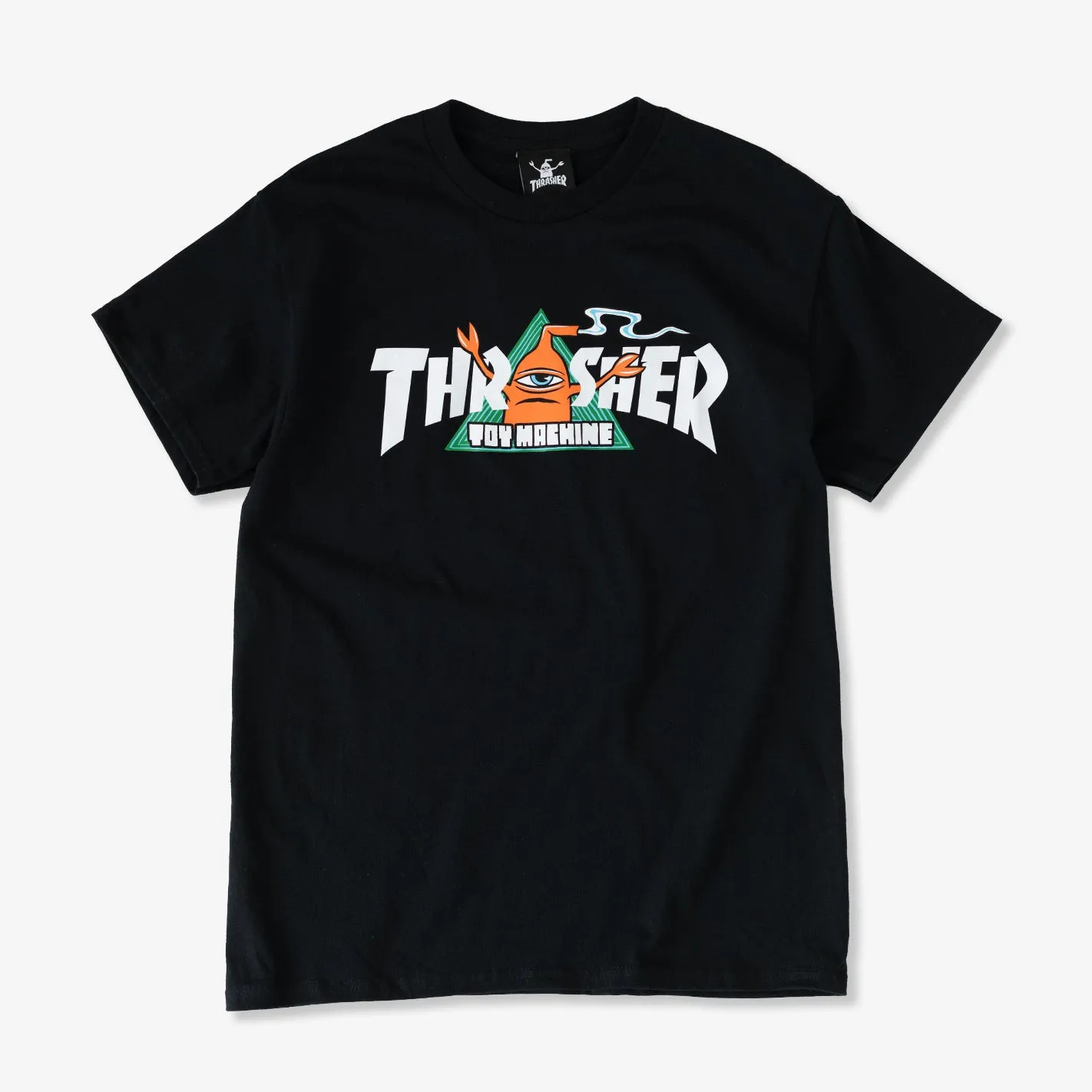 ReinforcedStitching Thrasher x Toy Machine Vortex Tee (Black)