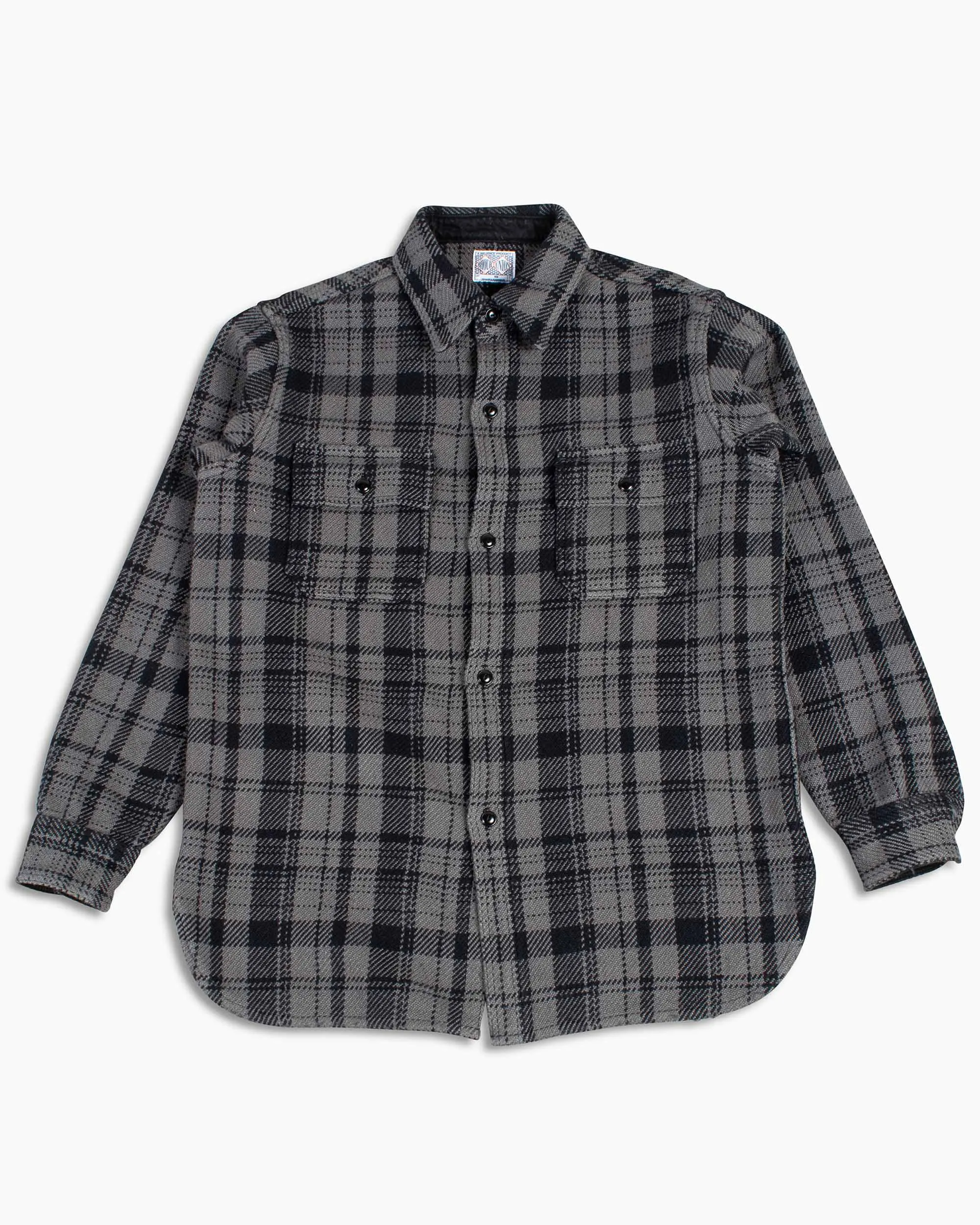 birthday party Outerwear Companion The Real McCoy's MS22101 8HU Heavy Weight Flannel Shirt Grey