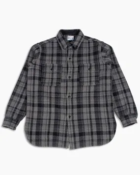 birthday party Outerwear Companion The Real McCoy's MS22101 8HU Heavy Weight Flannel Shirt Grey