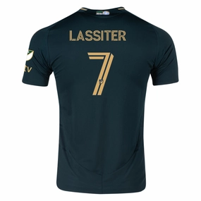Lightweight Fabric Modern Athletic Cut adidas Ariel Lassiter Portland Timbers Authentic Home Jersey w/ MLS & Apple Patch 25/26 (Green/Gold)