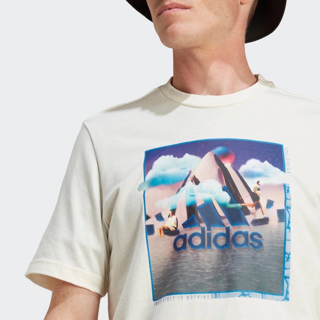 Landscape Badge Graphic T-Shirt Lint Resistant Surface