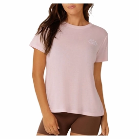 Colorfast Dye Slim Fit Cut Women's Lotus T-Shirt