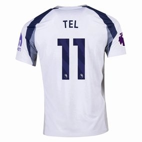 Comfort Performance Compact Yarn Durability Nike Tel Tottenham Hotspurs Home Jersey w/ EPL   No Room For Racism Patch 25/26 (White/Iron/Binary Blue)