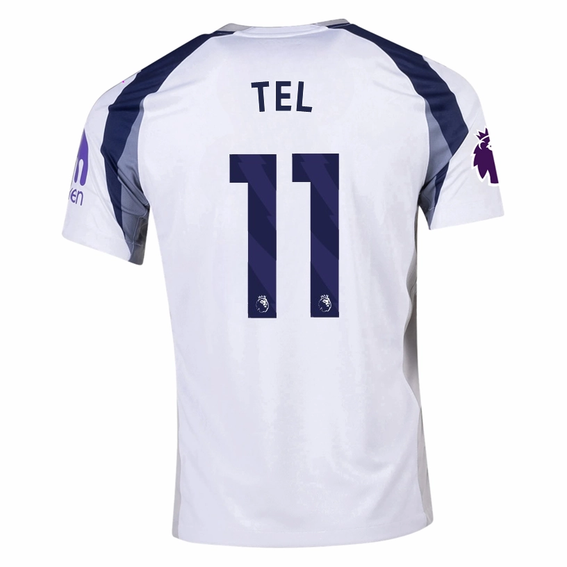 Comfort Performance Compact Yarn Durability Nike Tel Tottenham Hotspurs Home Jersey w/ EPL   No Room For Racism Patch 25/26 (White/Iron/Binary Blue)