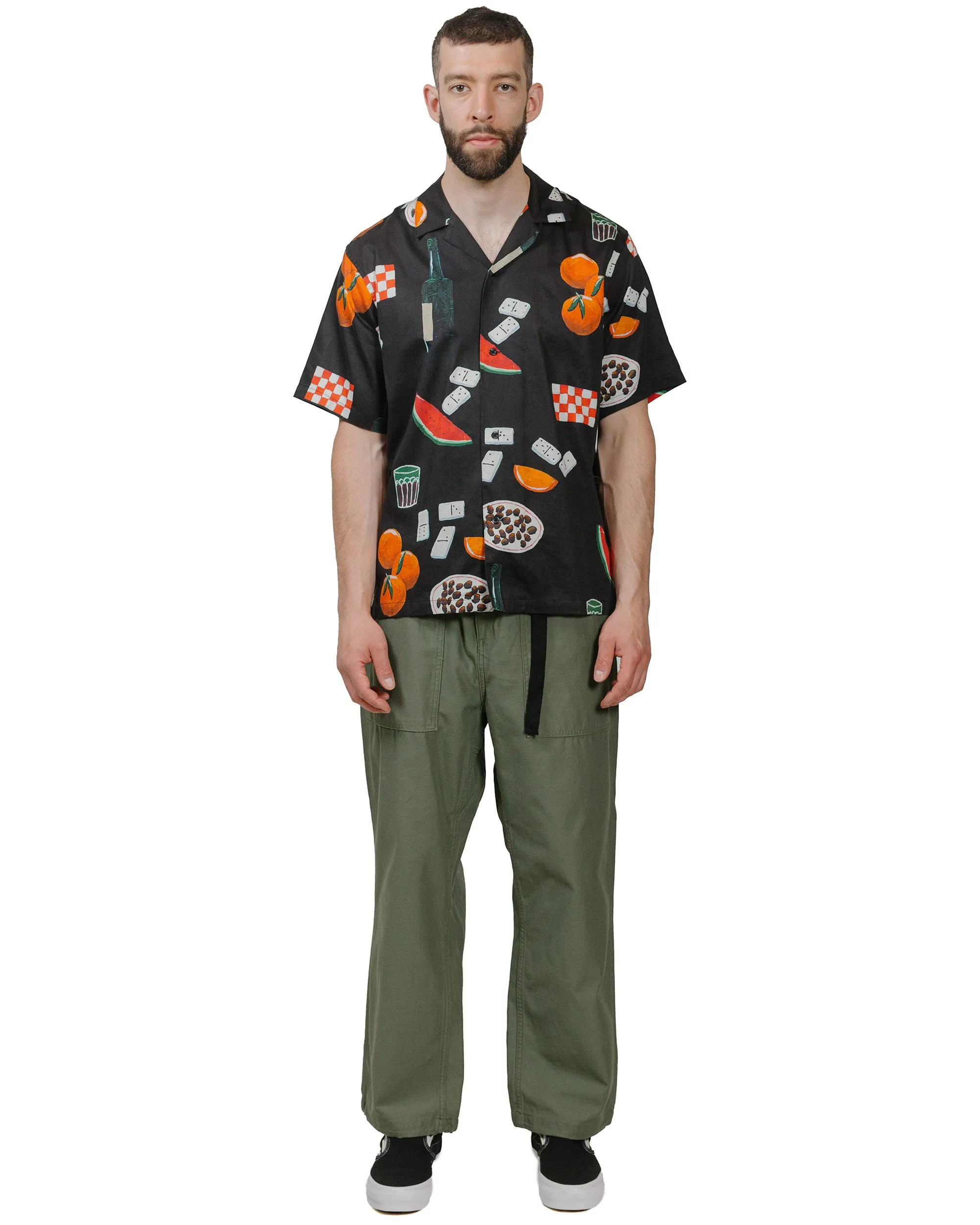 Country Escape Camping Essential Carhartt W.I.P. Isis Maria Dinner Print Shirt Black