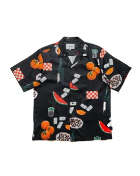 Solid Hue Carhartt W.I.P. Isis Maria Dinner Print Shirt Black