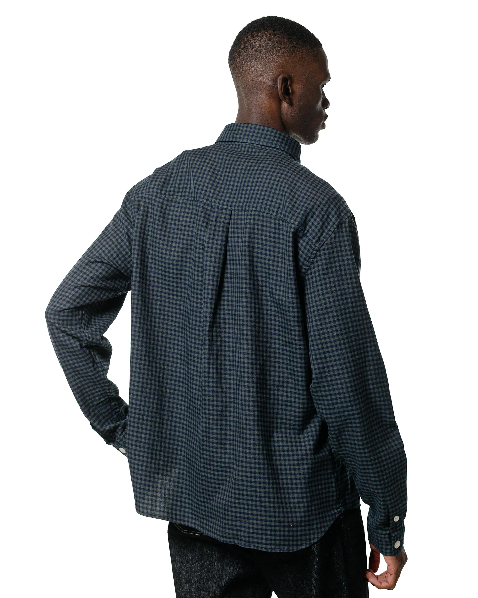 Micro Perforated Texture Winter Essentials Another Aspect Another Shirt 4.0 Navy Check