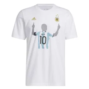 adidas - Men's Argentina Messi 3 Stars T-Shirt (HS0418) Muscle Fit