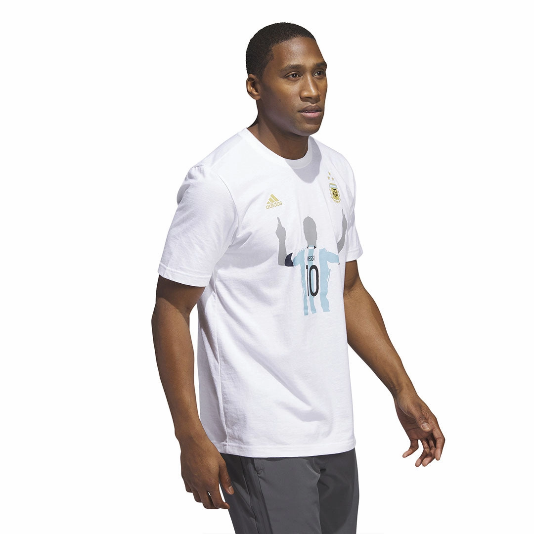 Peak Comfort Crisp Look adidas - Men's Argentina Messi 3 Stars T-Shirt (HS0418)
