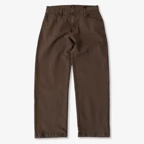 Loose Denim Pants (Dark Brown) Rustic Ease Romance Fit
