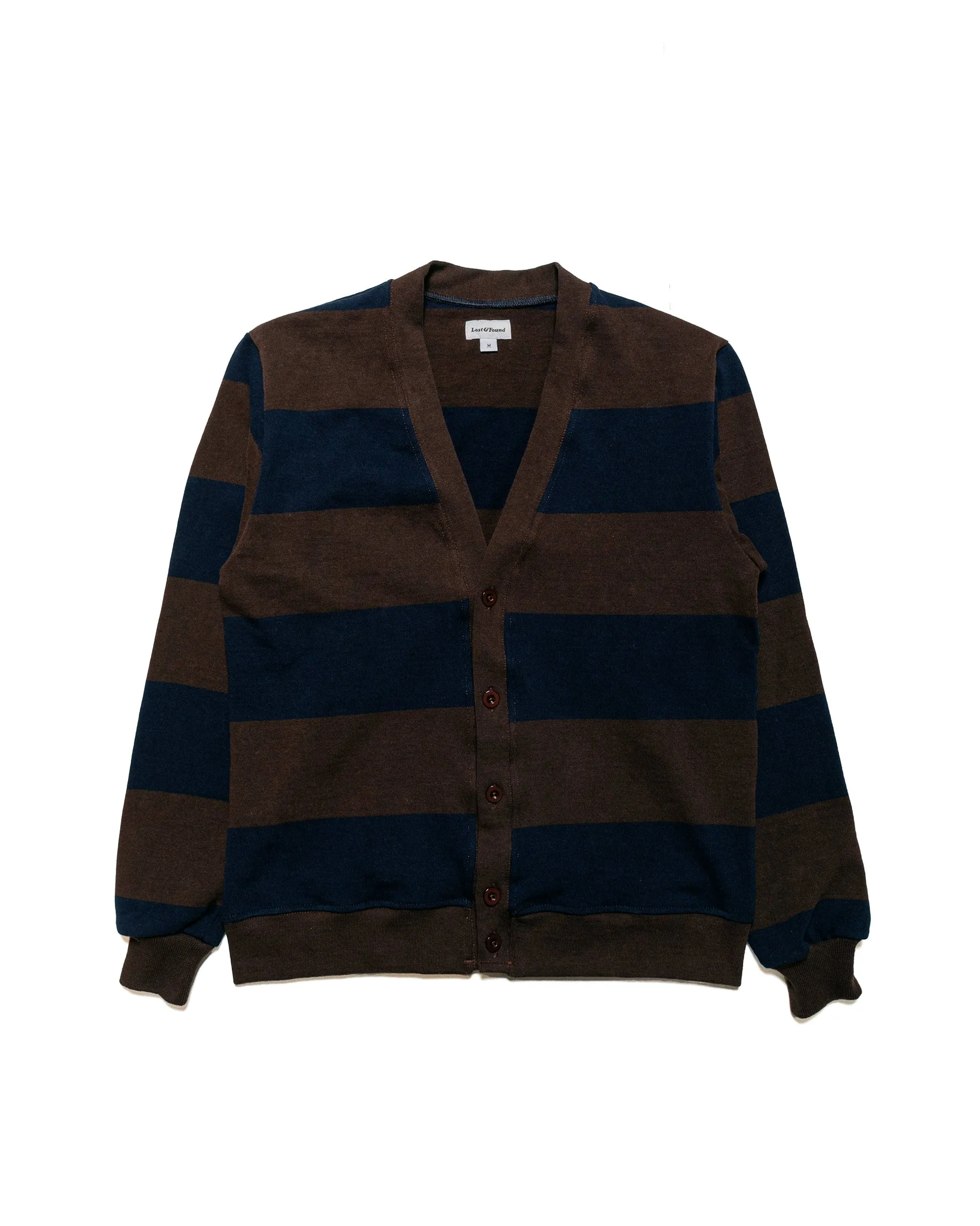 Sophisticated Style Lost & Found Classic Cardigan Navy/Brown