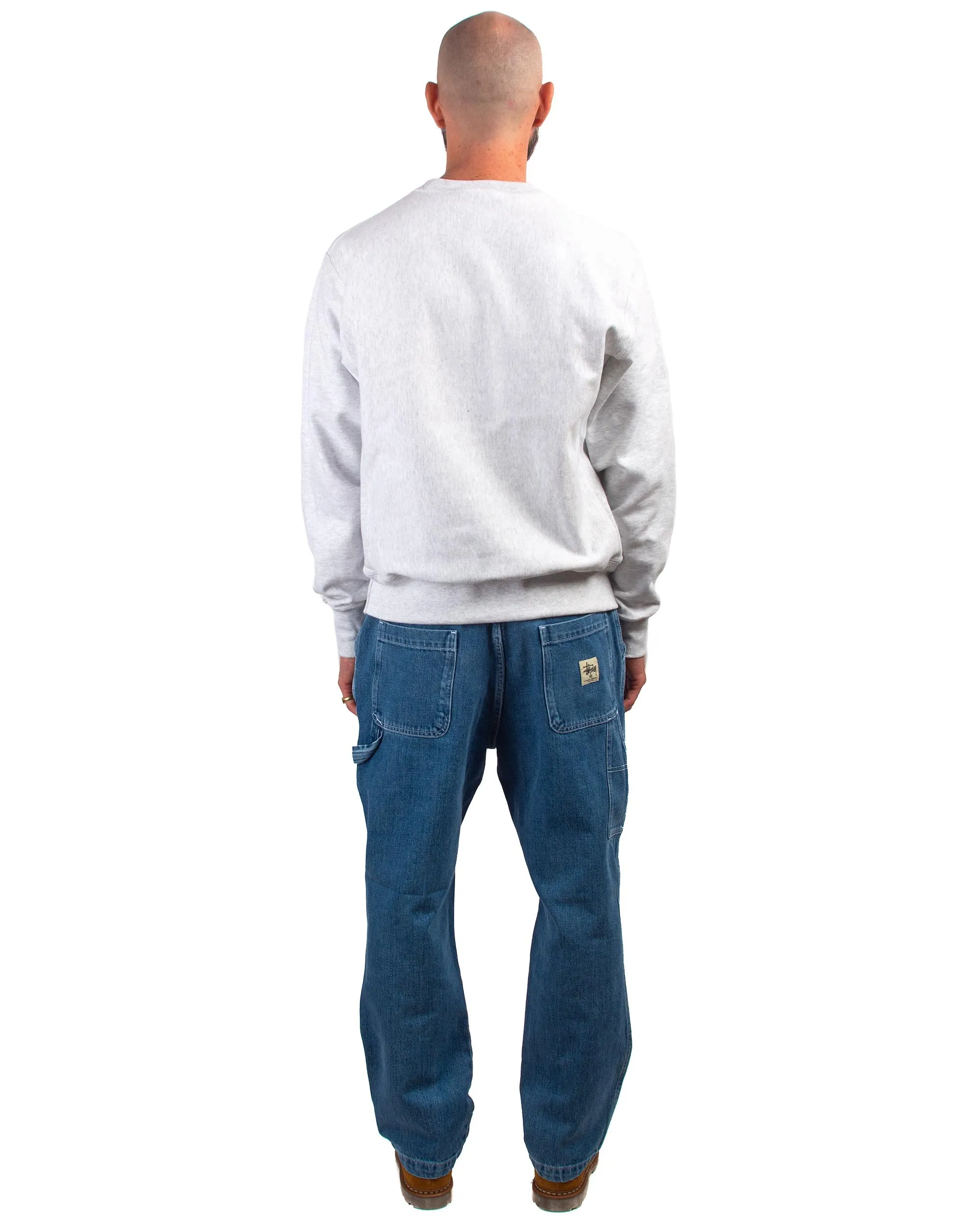 product mass production efficiency Premium Comfort Lost & Found Reverse Weave Crewneck Silver Grey