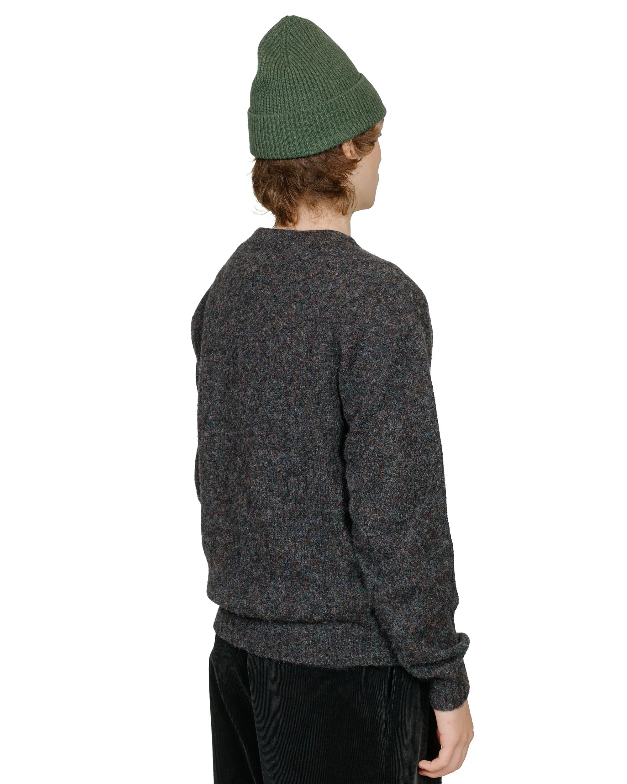 Lost & Found Shaggy Cardigan Smoulder Earthy Tones