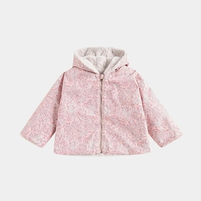 Louise Misha Felvet Reversible Coat, Pink Mountain Avens Top Guard