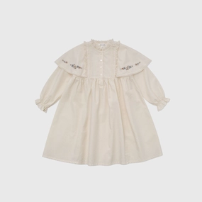 Stylish Look Elegant Look Louisiella Iris Dress, Cream