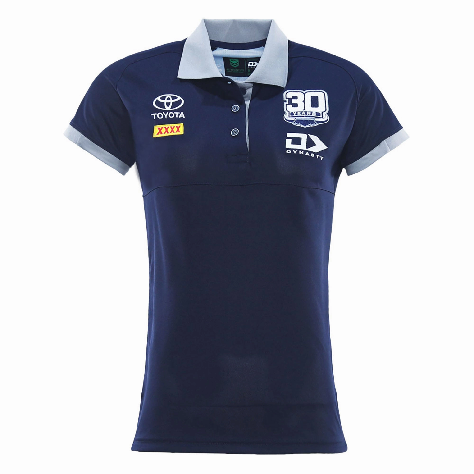 Reflective Safety Trim Women's NRL North Queensland Cowboys 2025 Media Polo