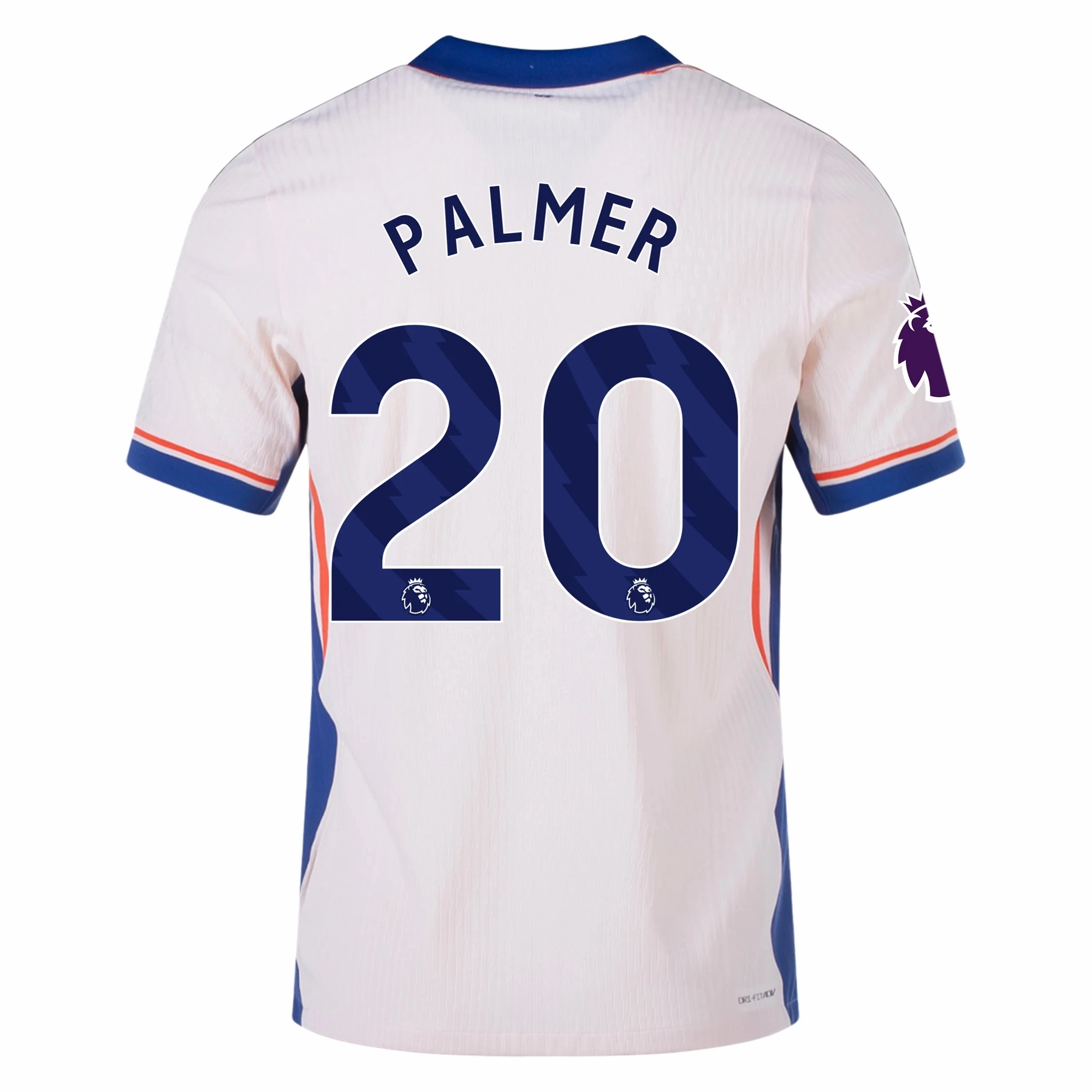 Any Move Nike Chelsea Authentic Cole Palmer Away Jersey w/ EPL Patch 24/25 (Guava Ice/Rush Blue)