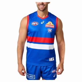 Outdoor Comfort Dry Support Men's AFL Western Bulldogs Football Club 2025 Replica Home Jersey