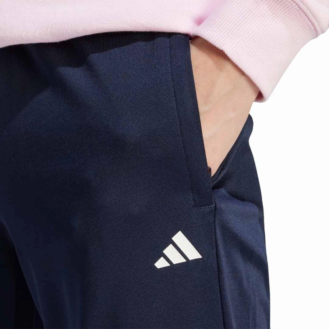 Knit Grid Mesh Moisture Control System adidas - Women's Sereno 3-Stripes Slim Tapered Pant (IS2144)