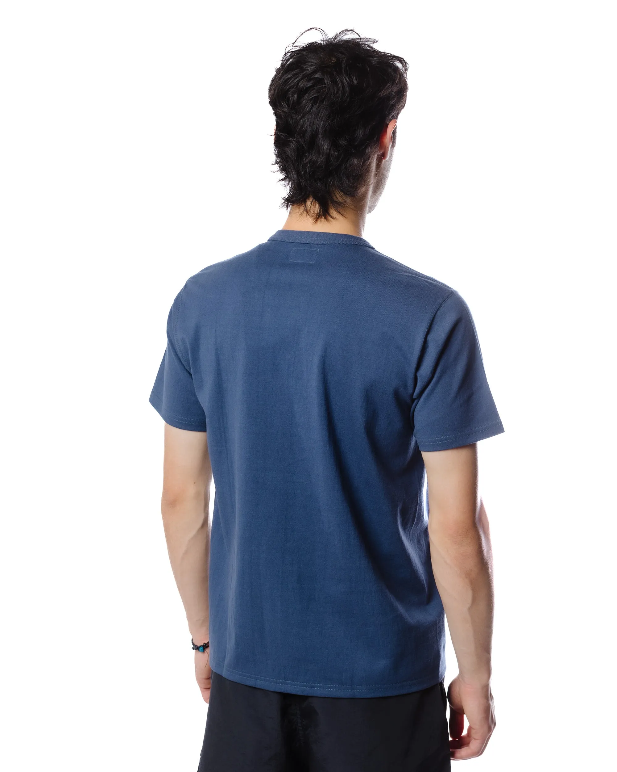 The Real McCoy's MC22006 Pocket Tee Marine Blue Effortless Comfort Wear Sustainable Packaging