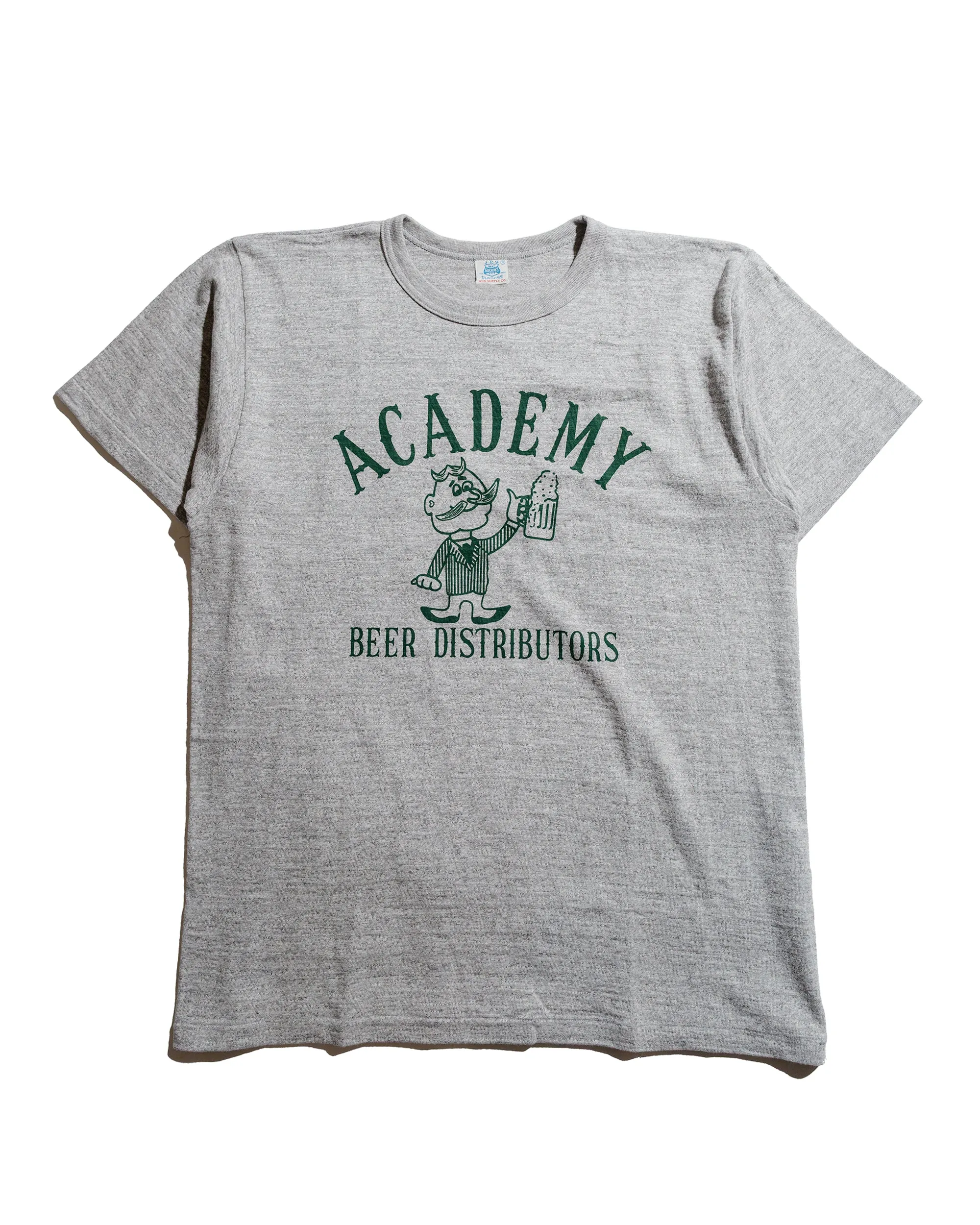 Warehouse Lot. JG-CS06 Academy Beer Distributors T Heather Grey Spring Freshness Leather combination