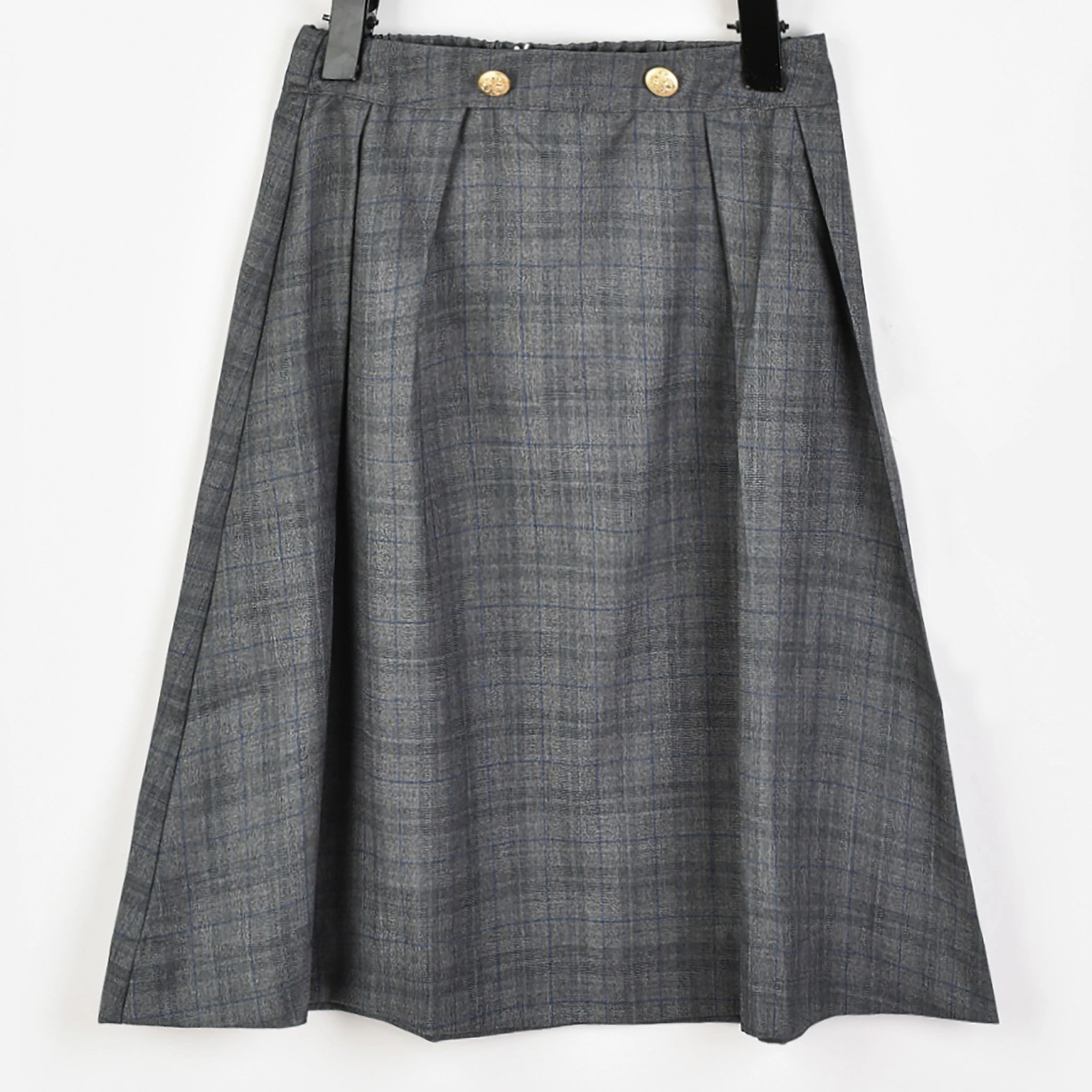 Hadas Jersey Checkered Skirt Layered Style