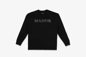 Manor "Vibes Crewneck" M - Black / Black SustainableProduction Spark Soul