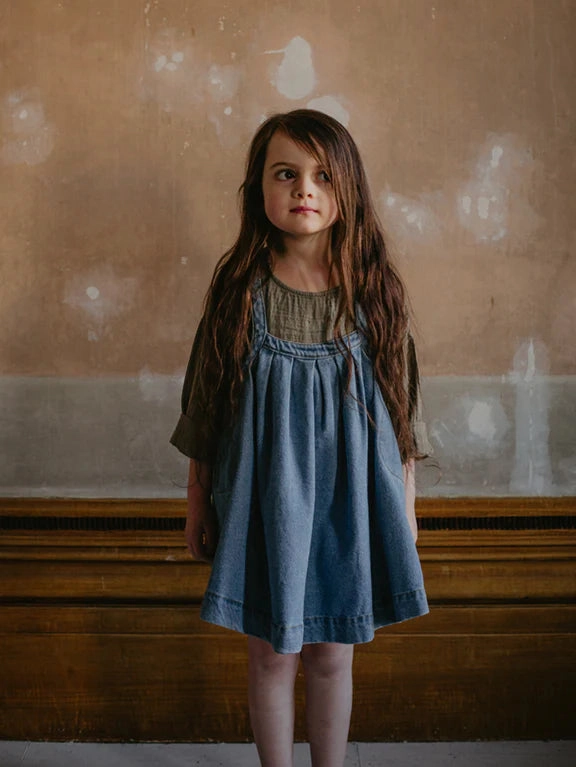 Fall Tone Mix-And-Match [Pre-order] The Simple Folk The Oversized Denim Pinafore