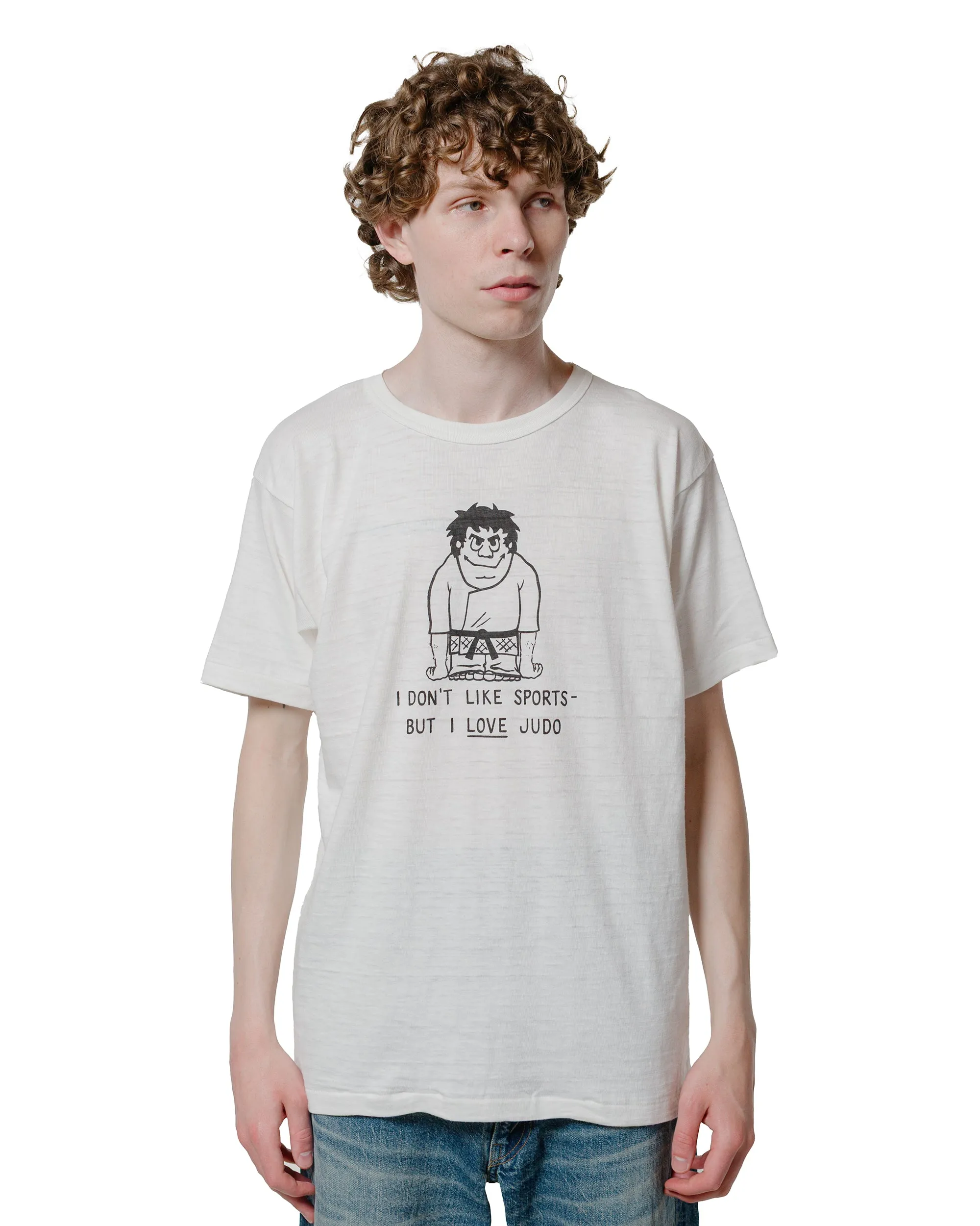 Stylish Design Warehouse Lot. JG-CS06 I Love Judo T Off White
