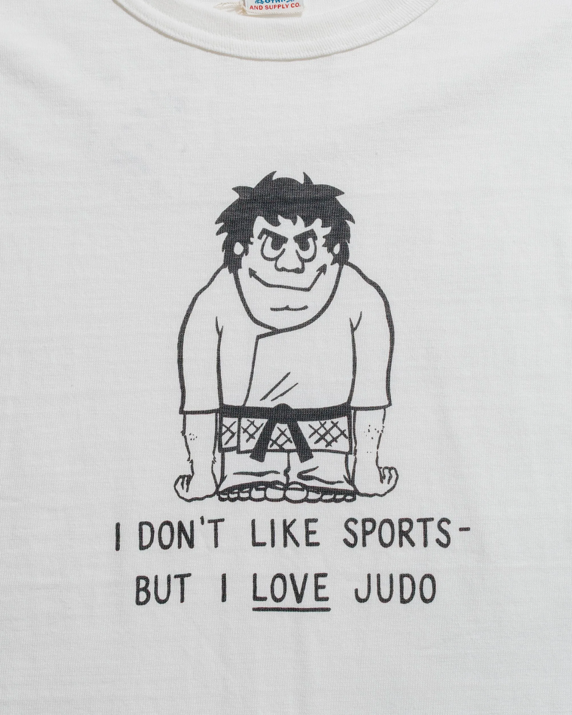 Warehouse Lot. JG-CS06 I Love Judo T Off White Ethically Sourced Material MinimalistDesign