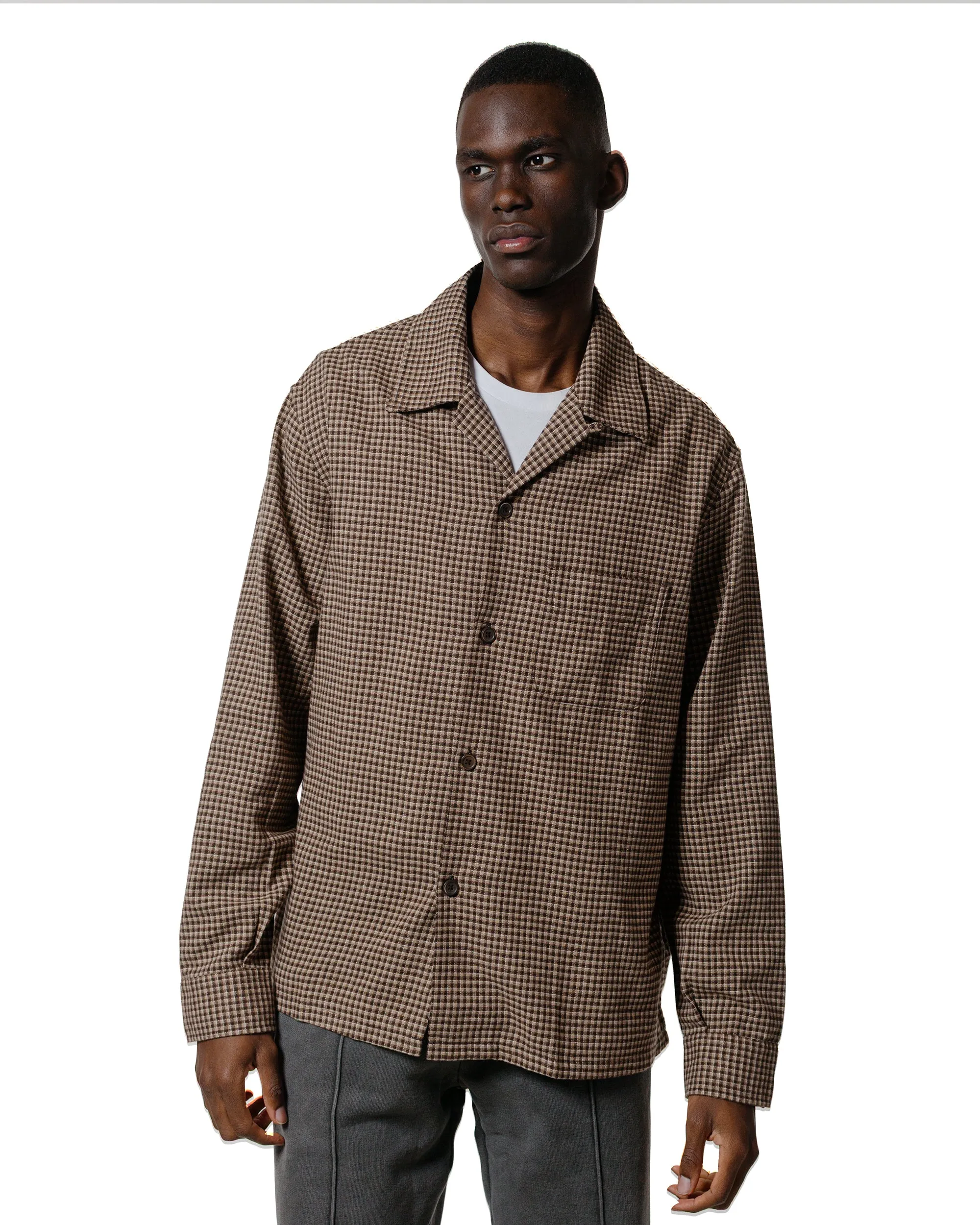 Our Legacy Heusen Shirt Endino Flannel Check Adjustable Cuffs Contemporary Fashion
