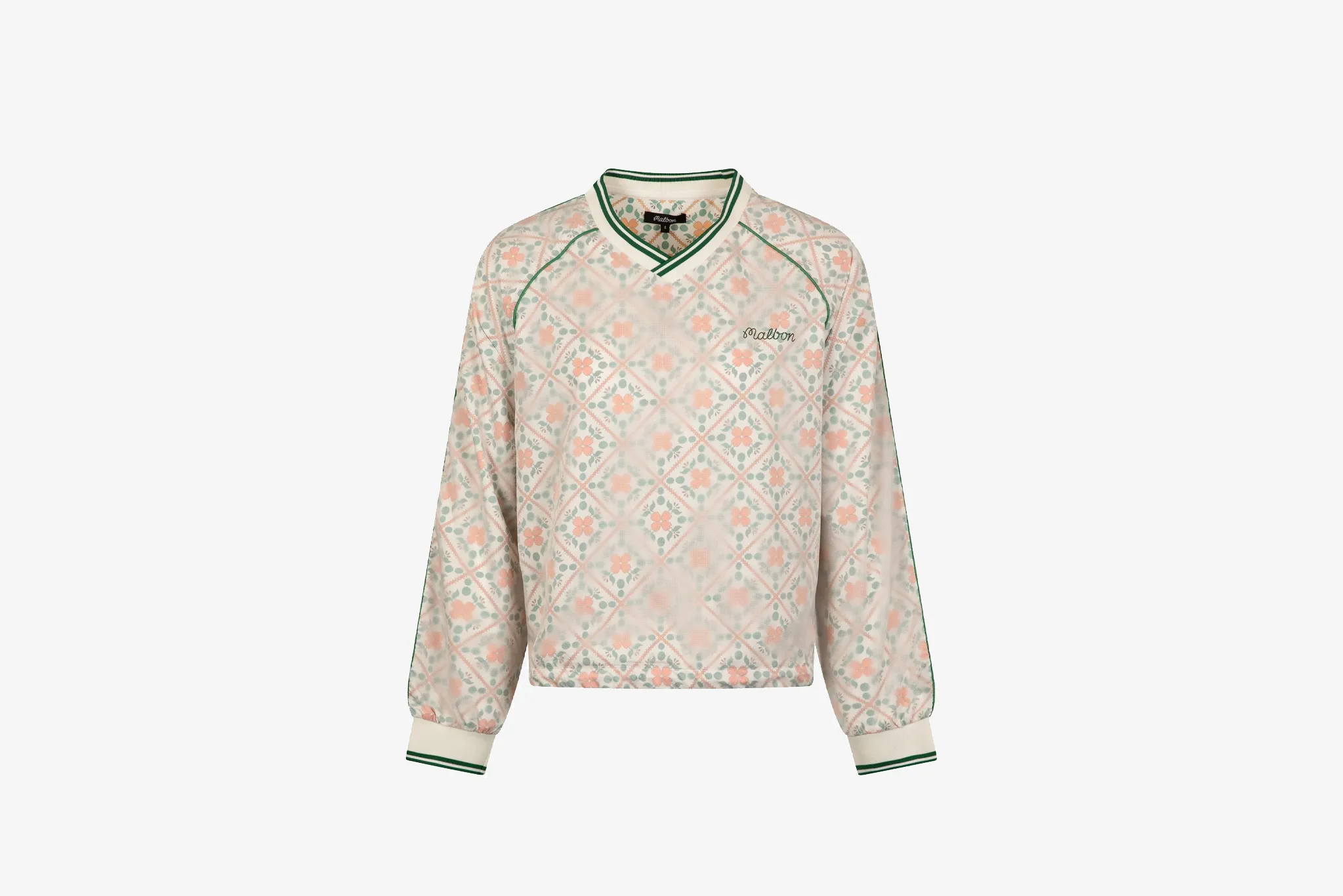 Open Heart Malbon "Alessia Windbreaker Pullover" W - Ivory Multi