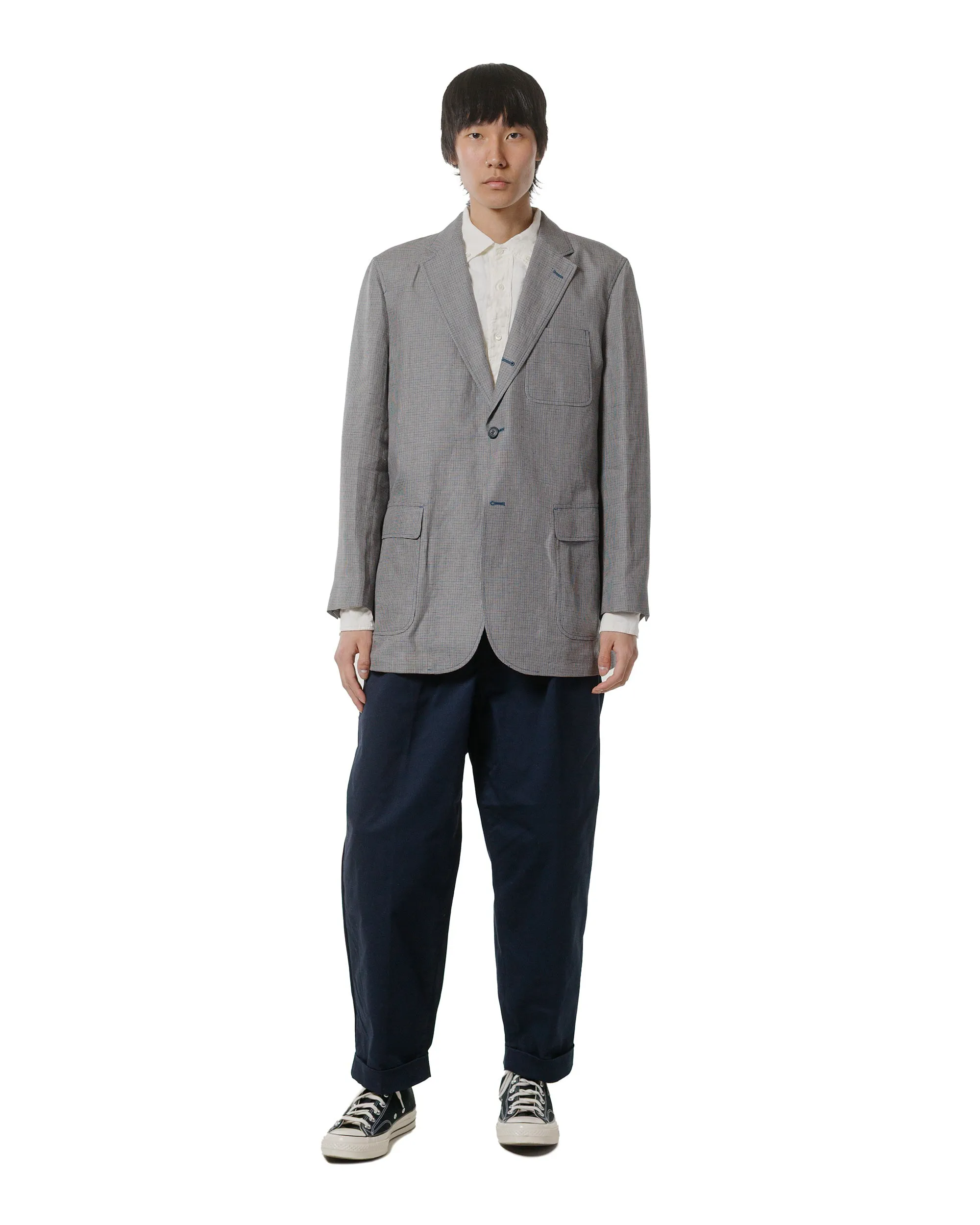 Beams Plus B.D. 1/40 Linen Chambray White Ergonomic Back Panel