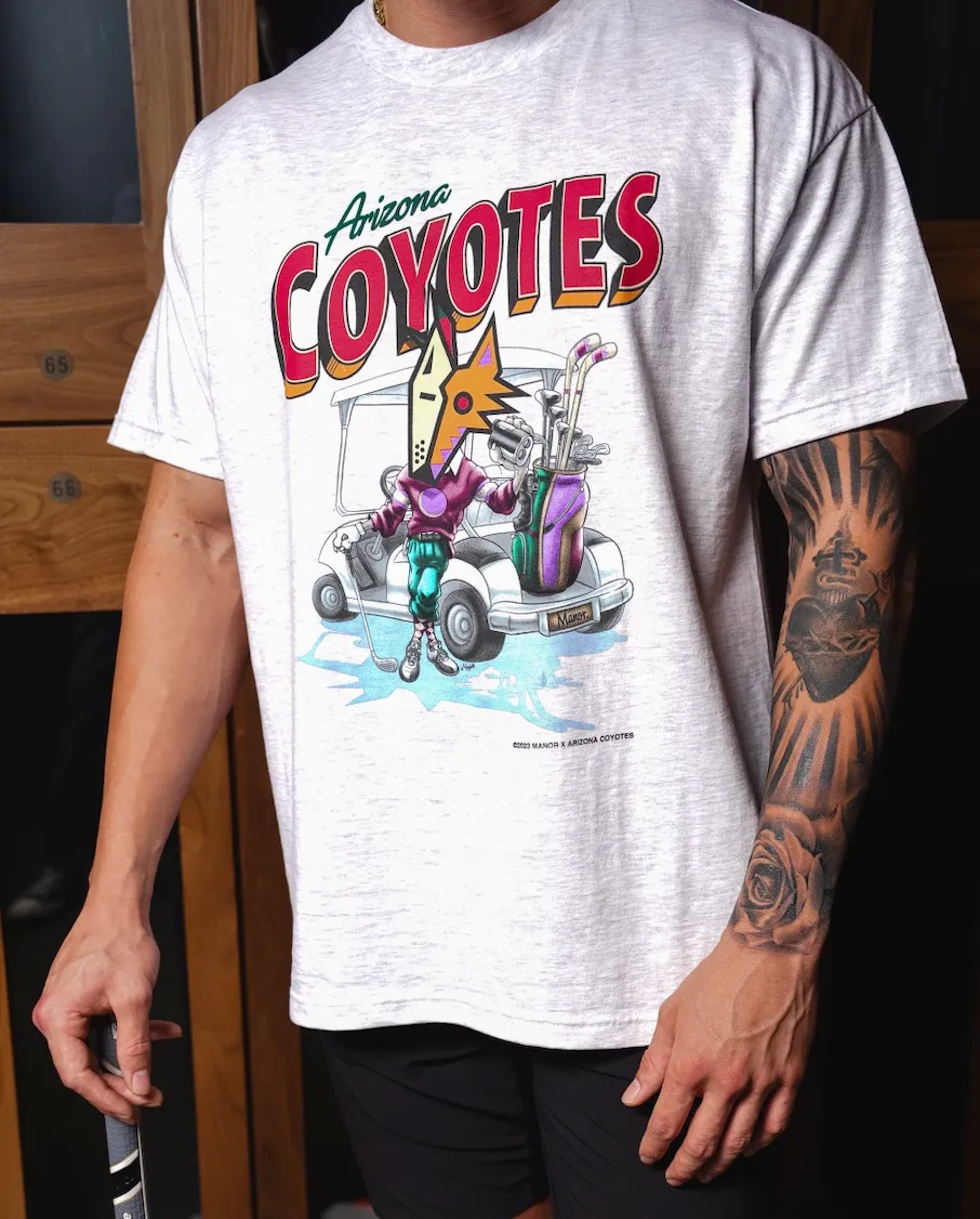 Global Edge Manor "Arizona Coyotes x Manor" T-Shirt M - Ash