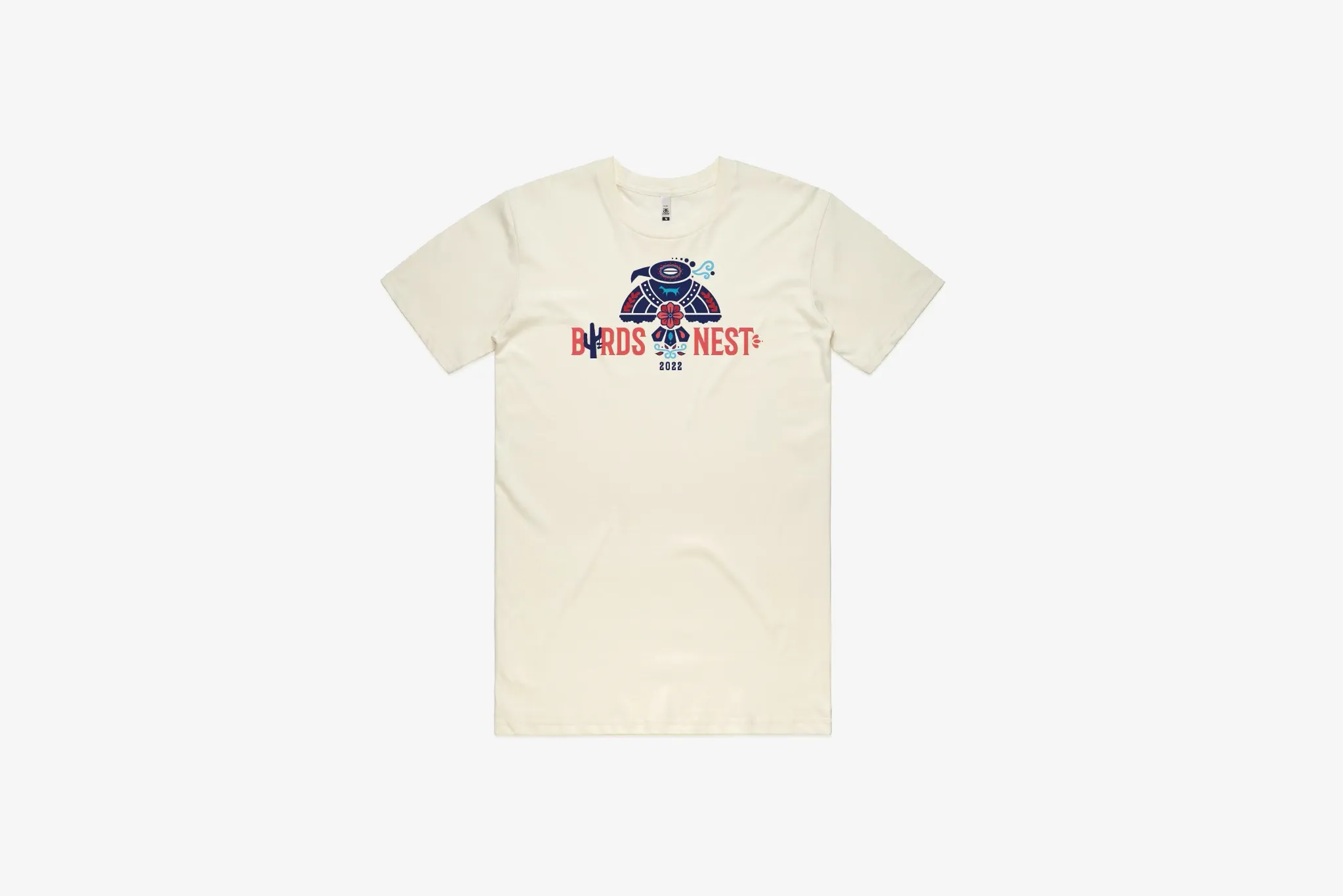 EcoFriendly Textiles Virtual Mode Manor "Birds Nest 2022" T-Shirt M - Cream