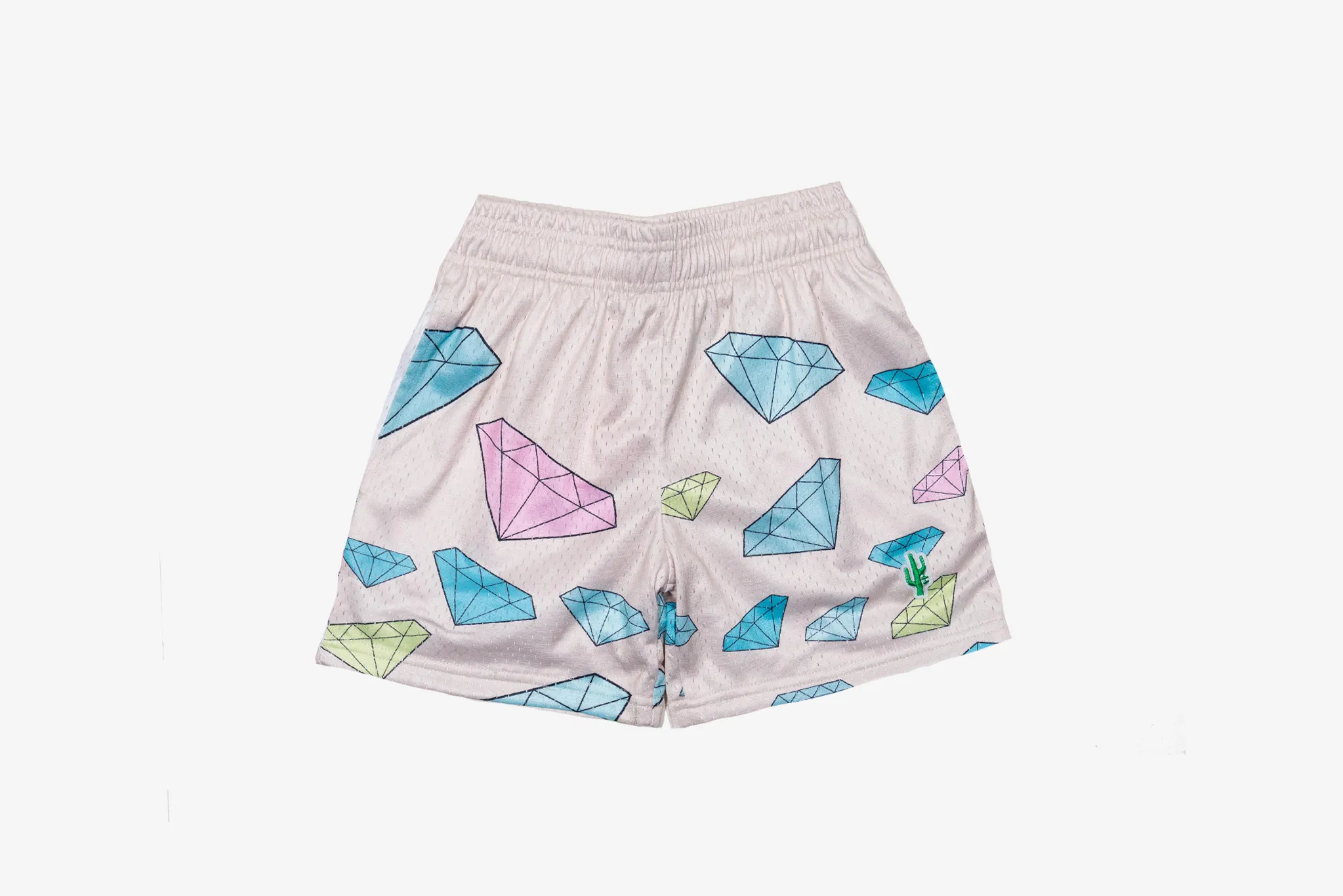 QuickAccess Pockets Manor "Diamonds Mesh Short" M - Tan / Multicolor Diamond