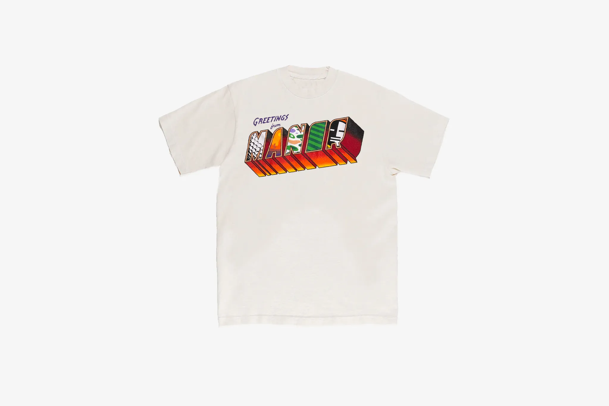 Fire Core Manor "Greetings From Manor T-Shirt" Kids - White
